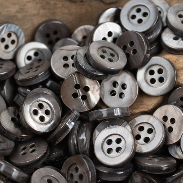White Smoky Gray Pearl Shell Buttons for Natural Silk Shirts 30pcs - Image 5