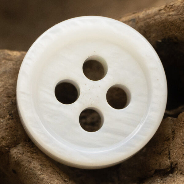 11.5mm Thick White Shell Buttons for Hepburn Elegant Dresses 24 Pack - Image 6