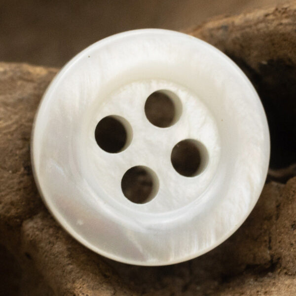 11.5mm Thick White Shell Buttons for Hepburn Elegant Dresses 24 Pack - Image 4