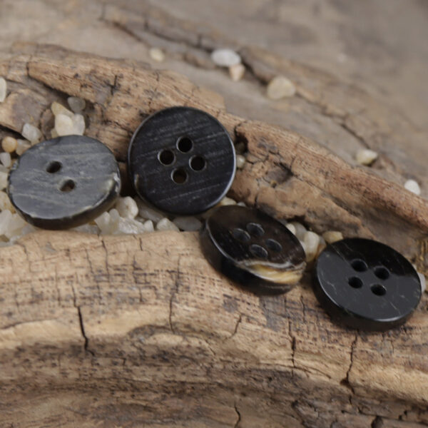 Colorful Romantic Snowflake Black Shell Buttons for Luxury Shirts 10pcs - Image 2