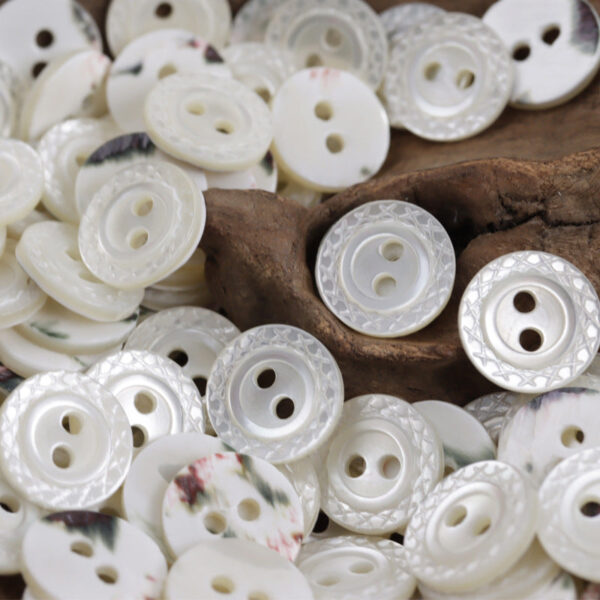 Handcrafted Natural Mother-of-Pearl Buttons for Formal Wear,20pcs - Lots of Buttons