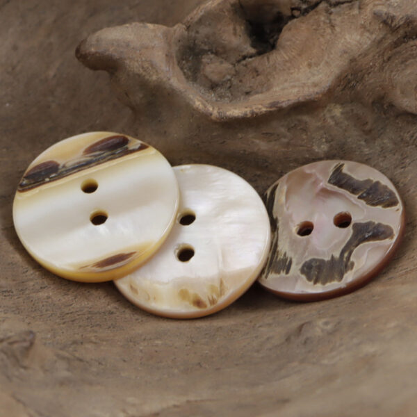 Curved Broken Style Natural Pink Shell Buttons Girly Clothes 20pcs - Lots of Buttons