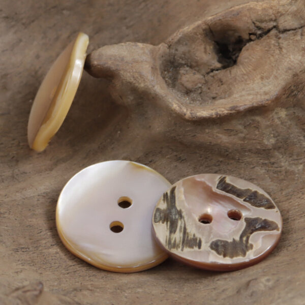 Curved Broken Style Natural Pink Shell Buttons Girly Clothes 20pcs - Lots of Buttons