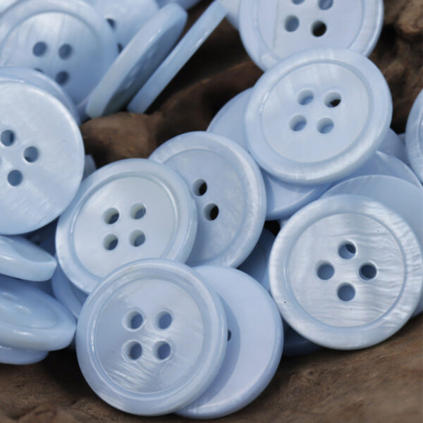 Candy-Colored Round Natural Shell Buttons for Clothes DIY Craft 10 Pack