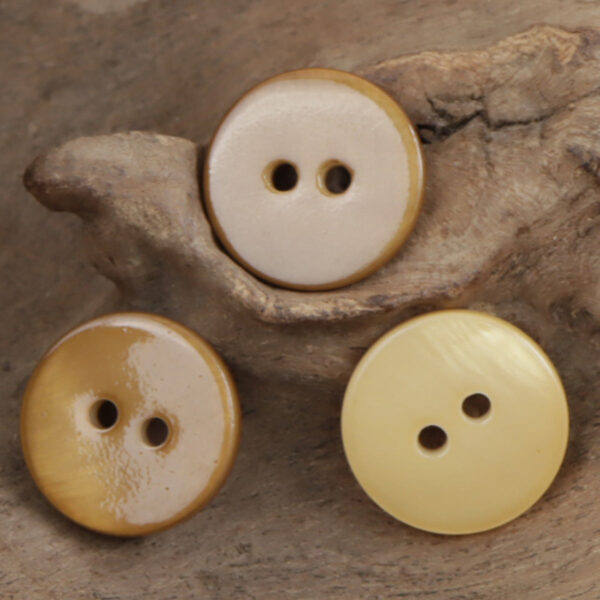 Dual Flat Two-Hole Shell Buttons for DIY Bracelets,10PCS