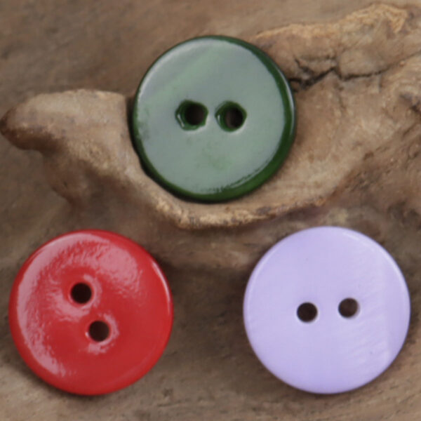 Dual Flat Two-Hole Shell Buttons for DIY Bracelets,10PCS