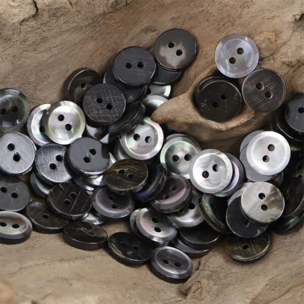 Natural Beige Shell Buttons for Wedding Haute Couture Shirts 10pcs - Image 6
