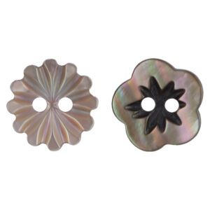 Handcrafted Snowflake Laser-Engraved Natural Shell Buttons 10pcs 
