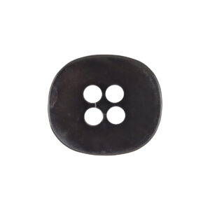 Irregular Square Natural Black Pearl Shell Buttons,10pcs 