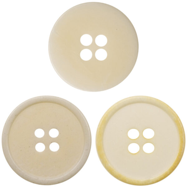 White Bovine Bone Buttons for Women's Linen Cotton Shirts 10pcs