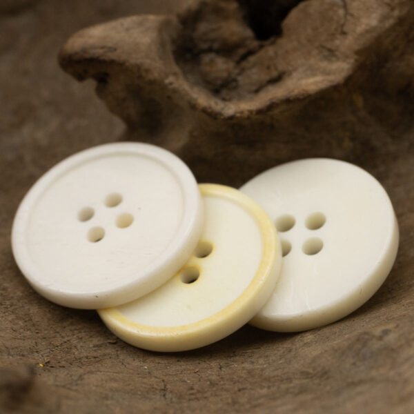 White Bovine Bone Buttons for Women's Linen Cotton Shirts 10pcs