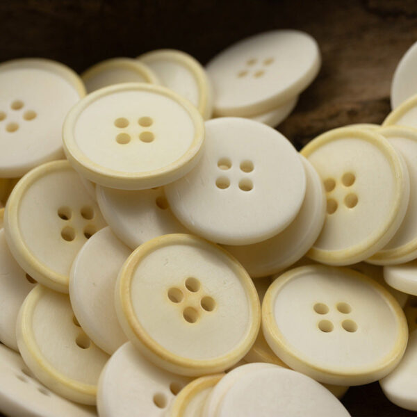 White Bovine Bone Buttons for Women's Linen Cotton Shirts 10pcs