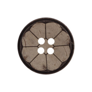 Natural Coconut Shell Ethnic Style Four Hole Buttons 40pcs