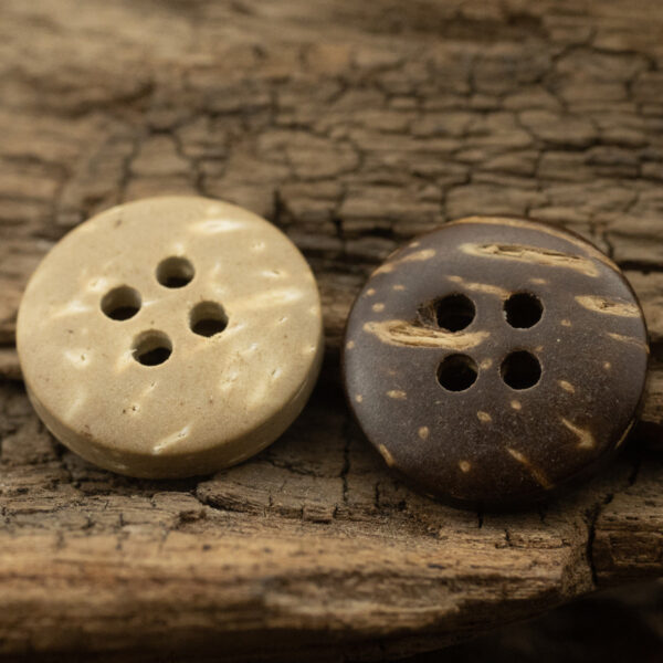 Round Coconut Shell Buttons for Kids' Clothes DIY 100pcs