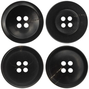 Black Horn Buttons for Winter Outwear 10pcs - Lots of Buttons