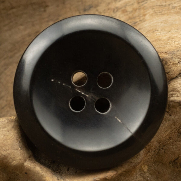 Black Horn Buttons for Winter Outwear 10pcs - Lots of Buttons