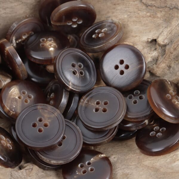 Round Real Horn Buttons for Coats Suit Cuffs 10pcs - Lots of Buttons