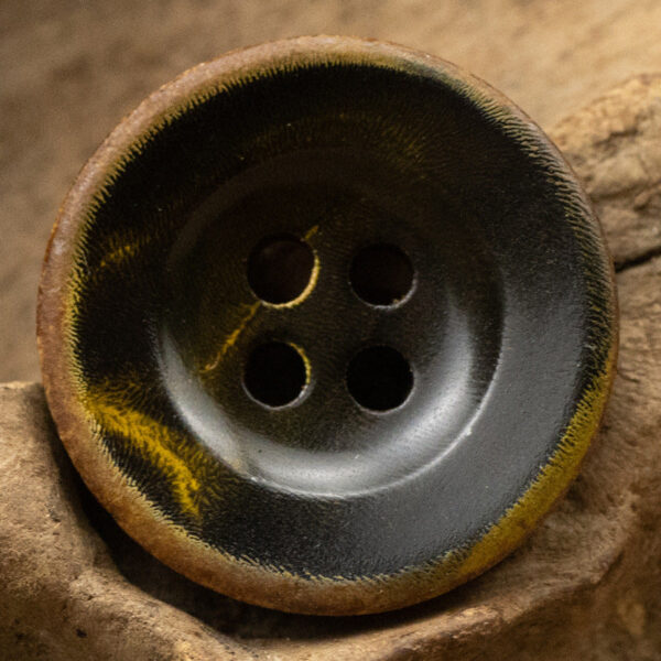 Vintage Burnt Bowl-Shaped Horn Buttons for Suit Vests 10pcs - Image 4