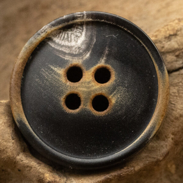 Vintage Burnt Bowl-Shaped Horn Buttons for Suit Vests 10pcs - Image 5