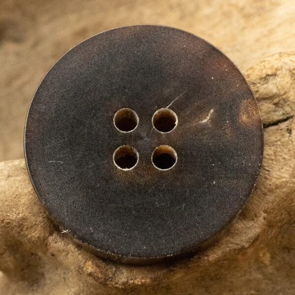 11.5-25mm Double Flat Vintage Black-Brown Horn Buttons 10pcs - Image 5