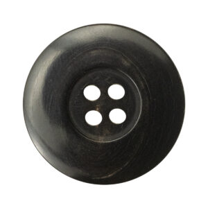 Natural Black Horn 28mm Large Buttons for Thick Woolen Coats 6pcs
