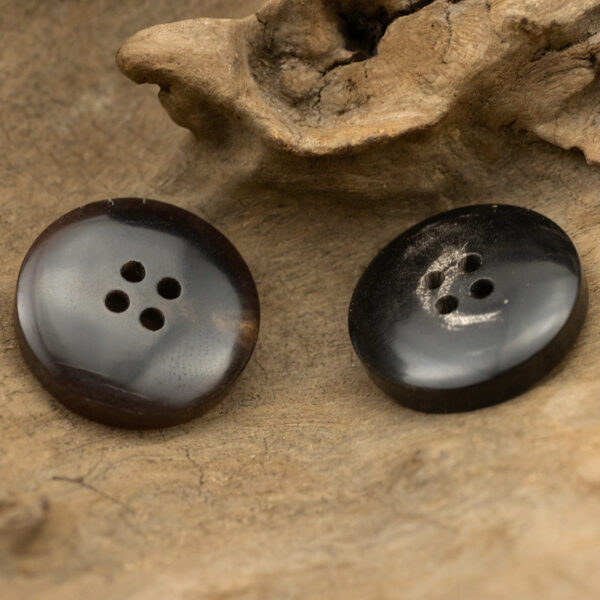 Thickened Bowl Shaped Horn 4 Hole Buttons 10pcs