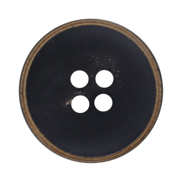 Natural Horn Bowl-Shaped Four-Hole Buttons for Vintage Suits 10pcs - Lots of Buttons