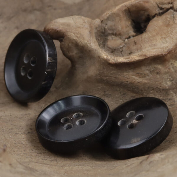 15-28mm Natural Real Horn Buttons for Luxury Suits Pants 10pcs - Image 2