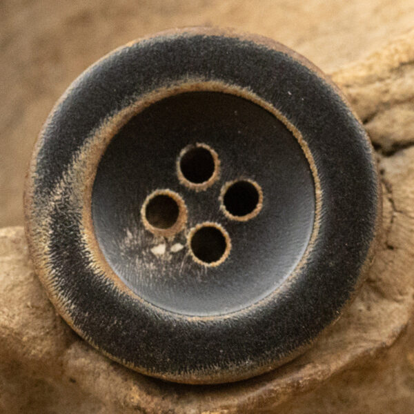 Retro Antiqued Burnt Black Horn Coat Buttons 10pcs - Image 5