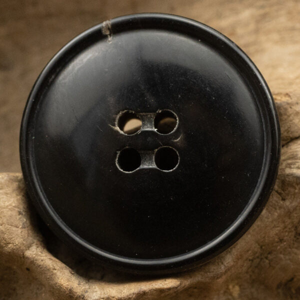 15-25mm Narrow-Edged Black Coffee Horn Buttons 10pcs - Image 4
