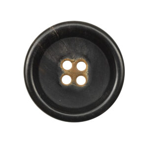 Vintage Burnt Hole Yellowish Horn Buttons for Jackets Uniforms 10pcs