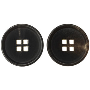 Dark Brown Square-Holed Horn Buttons for Suits,Sweaters -10pcs - Lots of Buttons