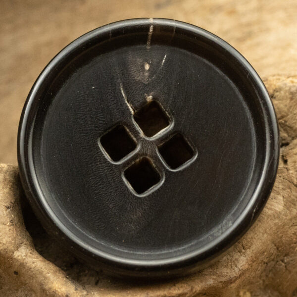 Dark Brown Square-Holed Horn Buttons for Suits,Sweaters -10pcs - Lots of Buttons