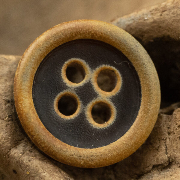 11.5mm Burnt Dark Coffee and Black Horn Buttons for Polo Shirts 10pcs - Image 6