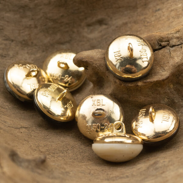 Chinese Style Cheongsam Hanfu Stone Metal Shank Buttons,10pcs