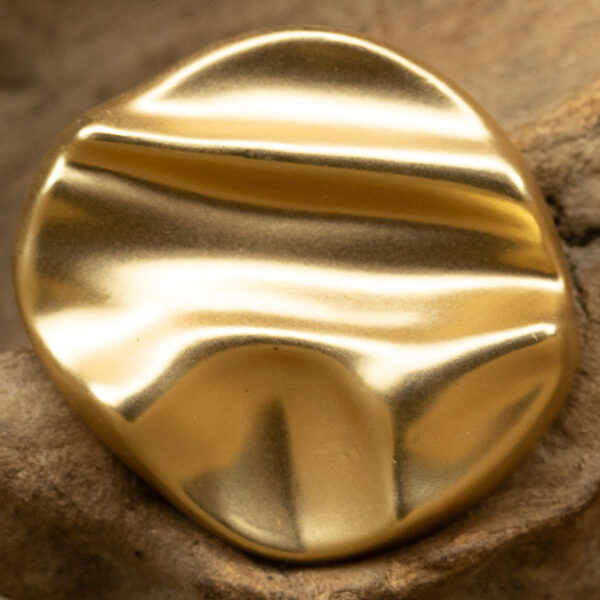 Irregular Geometric Matte Silver Gold Metal Shank Buttons,10pcs