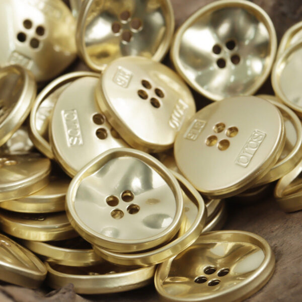 Irregular Triangle Four-Hole Metal Buttons 10pcs