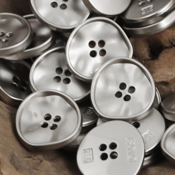 Irregular Triangle Four-Hole Metal Buttons 10pcs