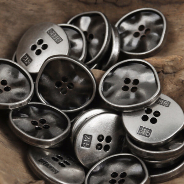 Irregular Triangle Four-Hole Metal Buttons 10pcs