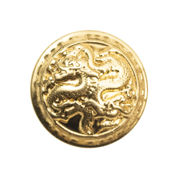 Vintage Chinese Dragon Hollow Brass Metal Shank Button,10pcs
