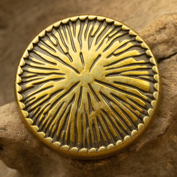 Antiqued Bronze Irregular Shank Metal Buttons for Vintage Suit 10Pcs