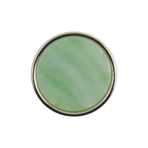 Jade Green Resin and Metal Button for Chinese Style Hanfu 10pcs