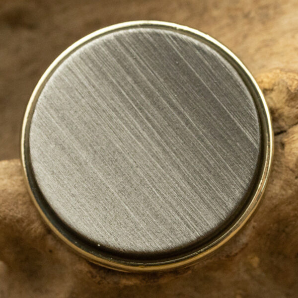 15-25mm Gradient Gray and Orange Resin Metal Buttons 6pcs - Image 4