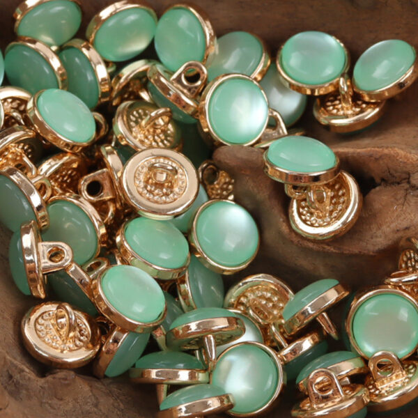 12.5mm Emerald Green Resin Buttons for Dresses Shirts 10pcs - Image 7