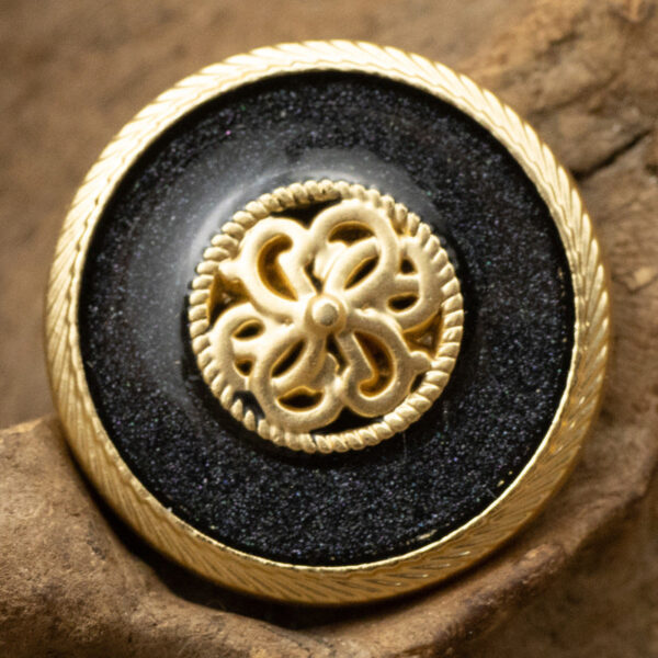 Premium French Retro Golden Metal Base Pearl Glaze Shank Button 10pcs - Image 6