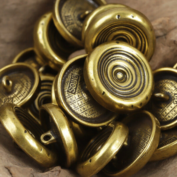 Antique Color Bowl-Shaped Shank Metal Buttons,10PCS