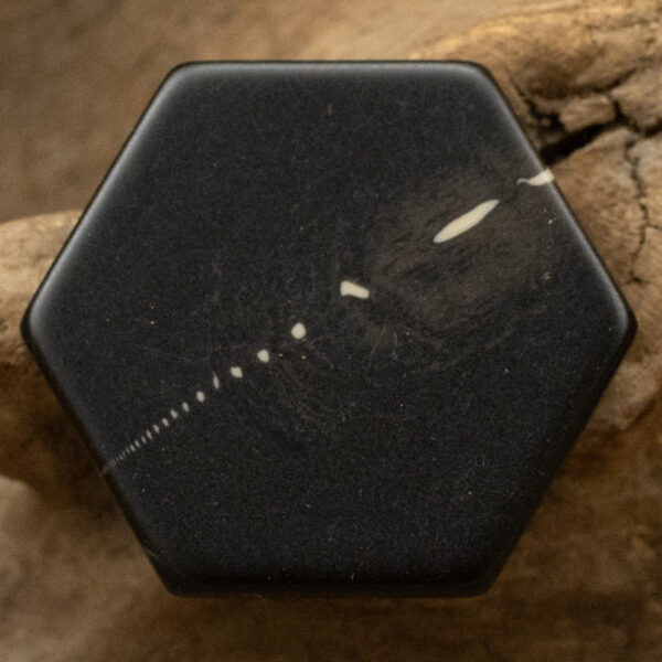 Hexagonal Marble Texture Black Brown White Resin Shank Buttons 10pcs - Image 6
