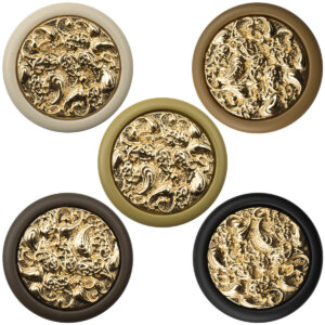 Round Auspicious Cloud Chinese Style Metal Button with Shank 10pcs - Lots of Buttons