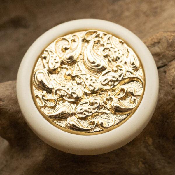 Round Auspicious Cloud Chinese Style Metal Button with Shank 10pcs - Lots of Buttons