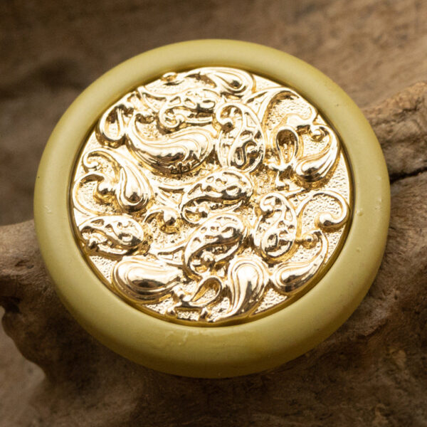 Round Auspicious Cloud Chinese Style Metal Button with Shank 10pcs - Lots of Buttons